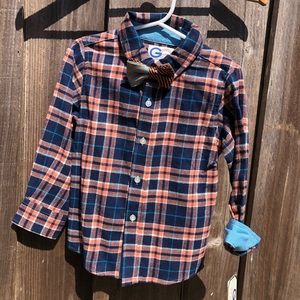 Super cute boy’s bow tie button down